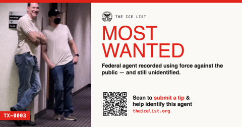 Most Wanted poster - TX-0003